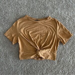 Forever 21 front knot crop top